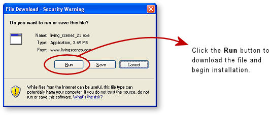 Click the Run button