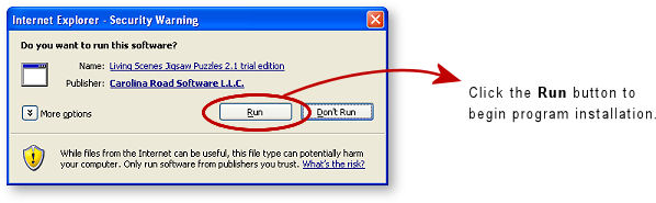 Click the Run button